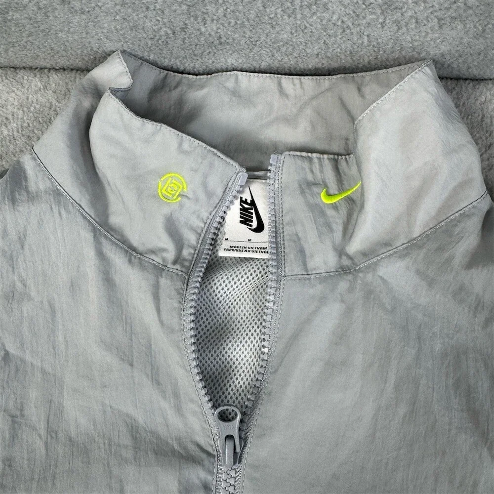 Nike x CLOT Track Jacket Mens M Gray Reflective Full Zip Windbreaker - Picture 5 of 16